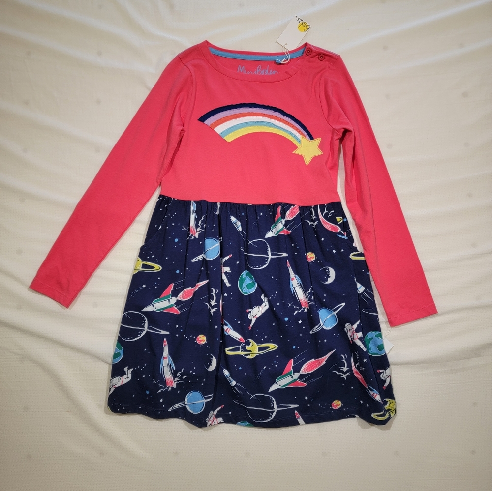 Miniboden long sleeve dress. New. Size 9-10.